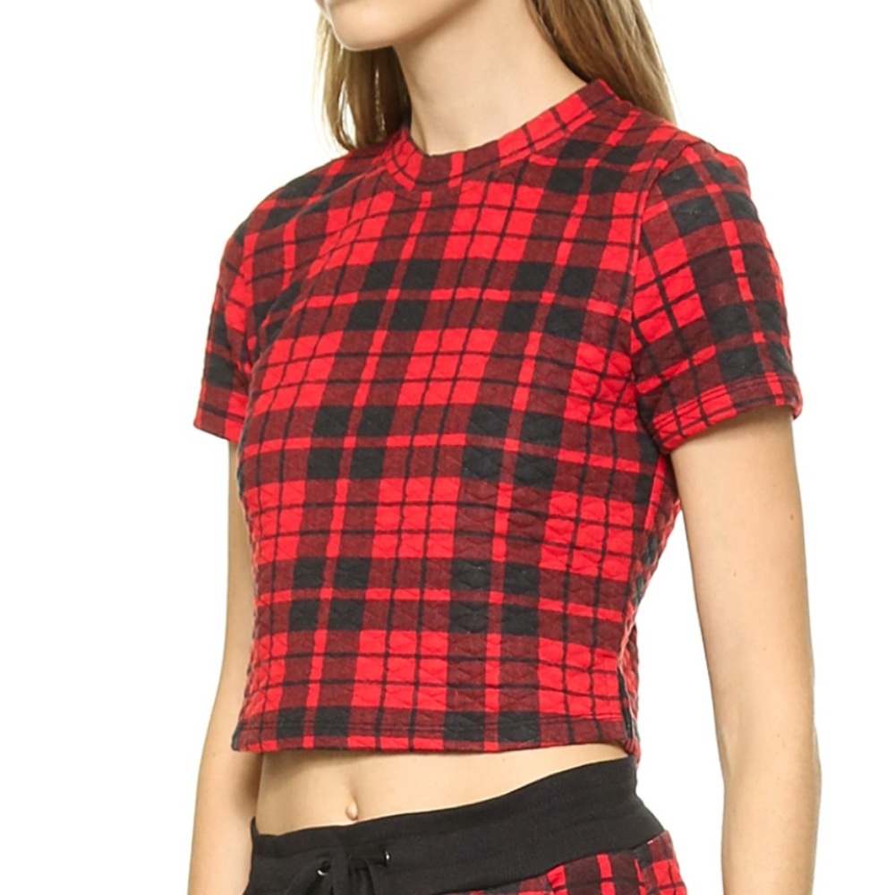 New W/tags re:named plaid crop top!